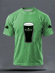 Men's Slainte Irish Dark Beer short sleeves t-shirt