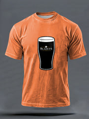 Men's Slainte Irish Dark Beer short sleeves t-shirt