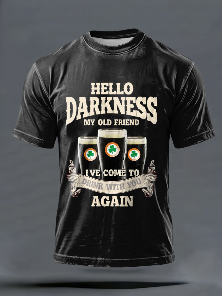 Men's Hello Darkness My Old Friend t-shirt