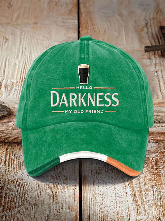 Unisex Hello Darkness My Old Friend Print Cap