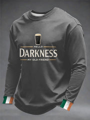 Men's Hello Darkness My Old Friend Crew Neck Sweatshirt