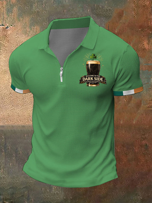 Men's Welcome To The Dark Side Beer Short Sleeve Shirt