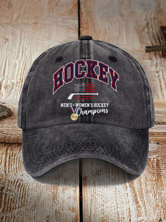 Hockey Printed Casual Unisex Hat